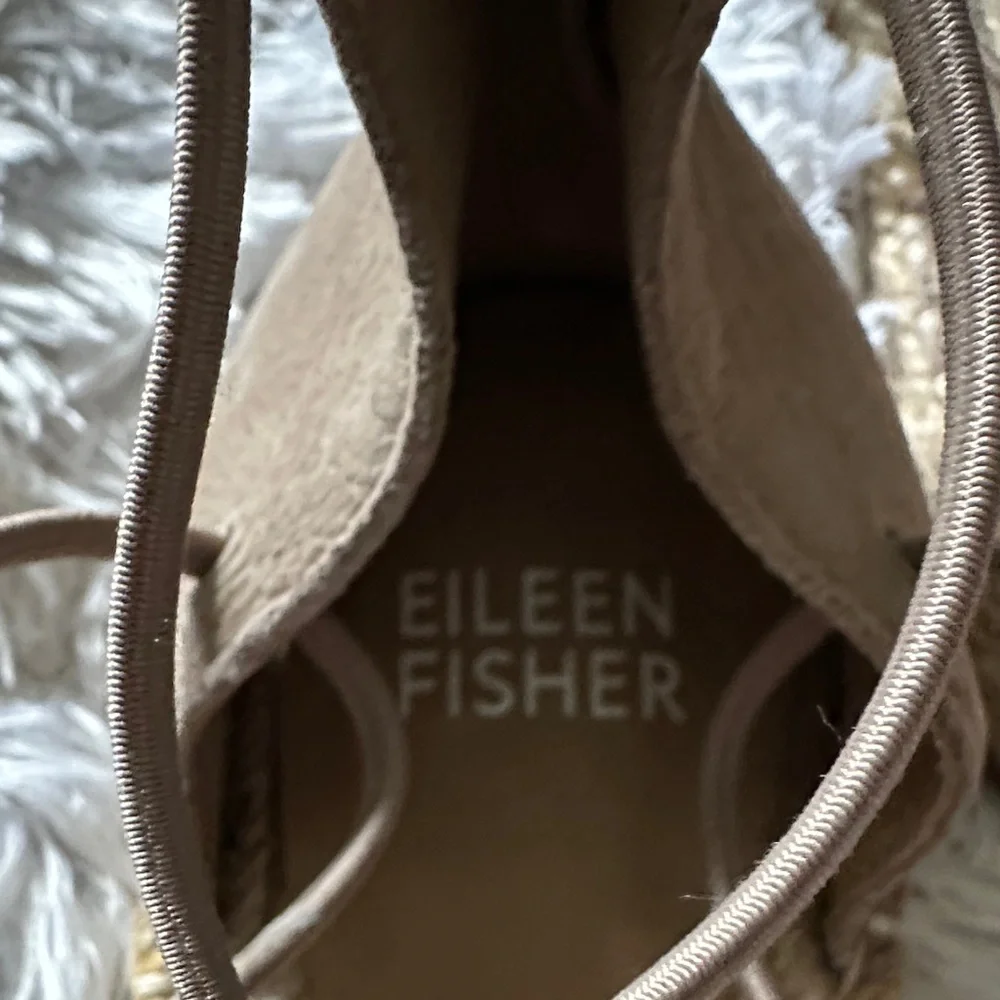 Eileen Fisher Beige Espadrille Flats - Picture 3 of 5